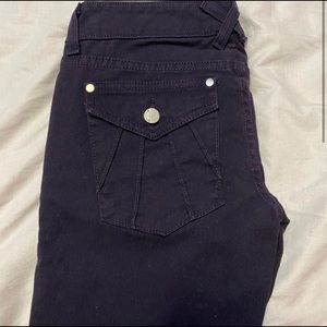 Bebe indigo purple skinny jeans